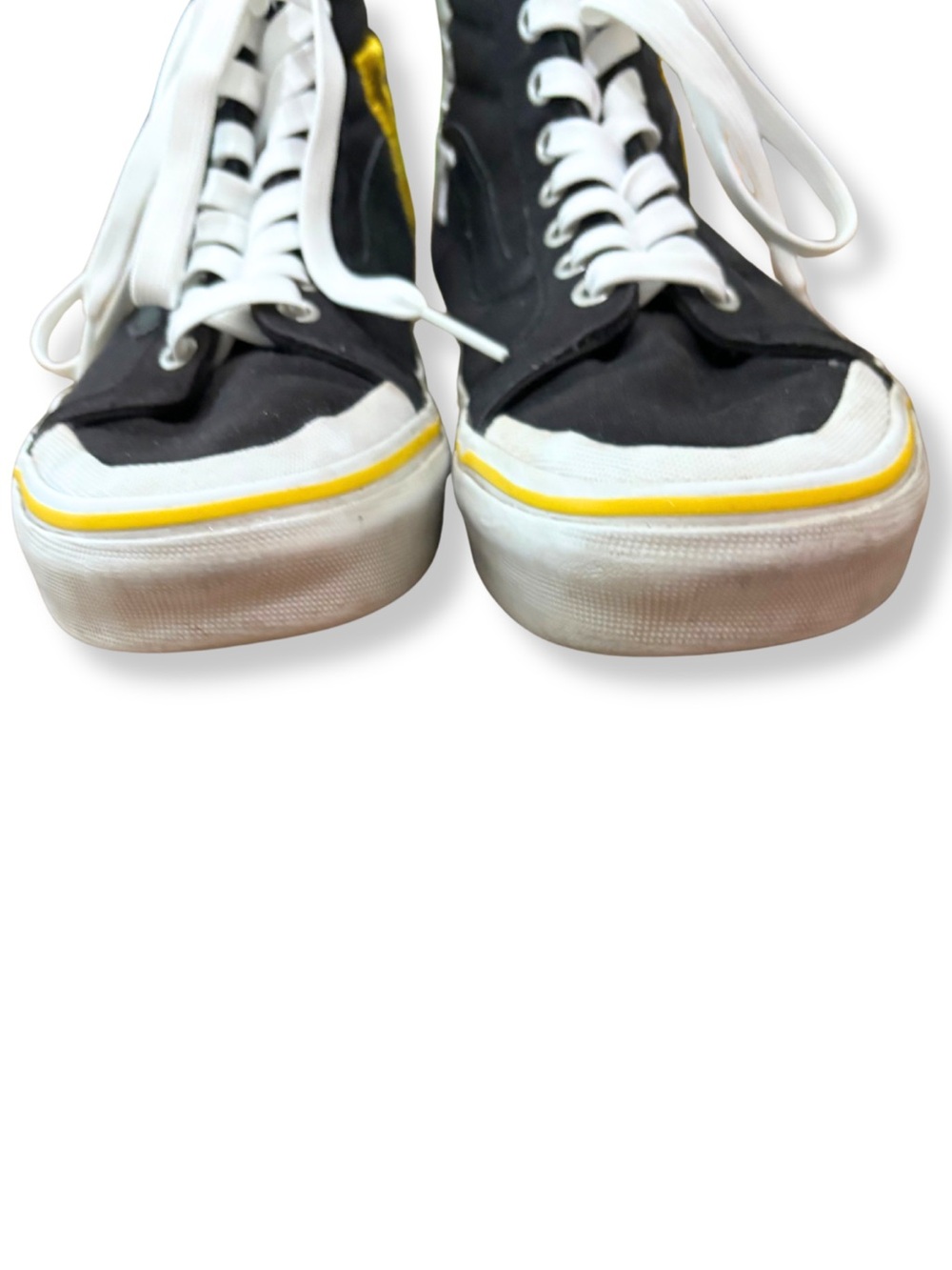 Vans x National Geographic Sk8-Hi Black Yellow Embroidered Sneakers Size 7 - Picture 7 of 13